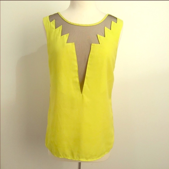 Urban outfitters plunge deep mesh top - Picture 1 of 3